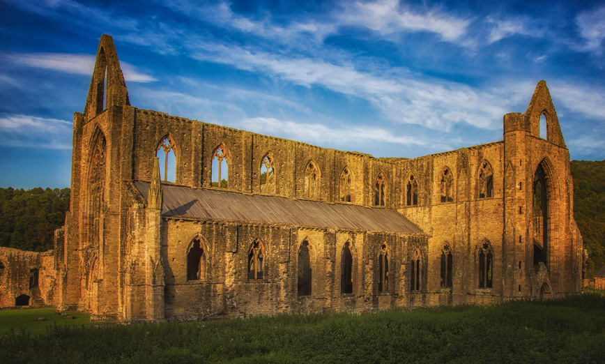 Tintern Abbey in winter